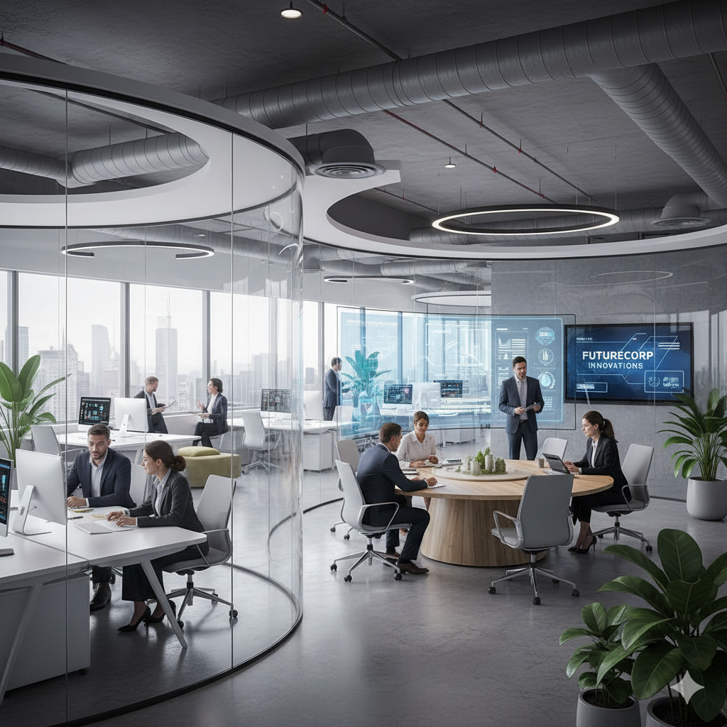 Professional team in a modern office